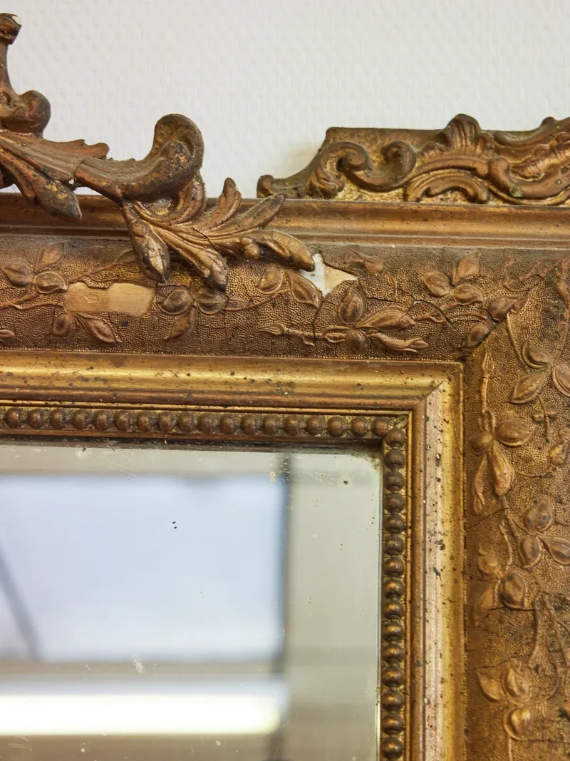 Georges, le grand miroir en bois doré N°1021