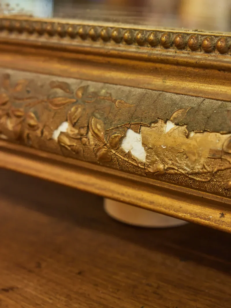 Georges, le grand miroir en bois doré N°1021