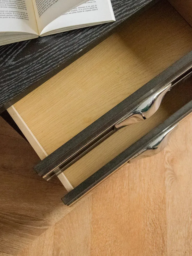 Maïa, la paire de chevets en bois et métal N°684