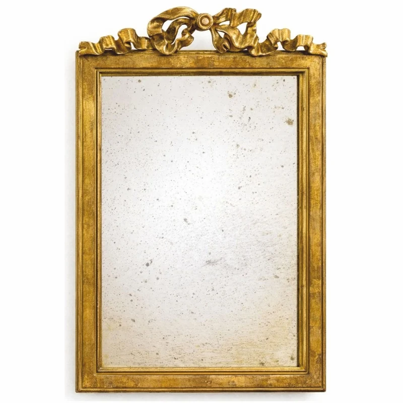 Casa Padrino Luxus Barock Spiegel Antik Gold H. 52 cm - Barock Möbel - Made in Italy