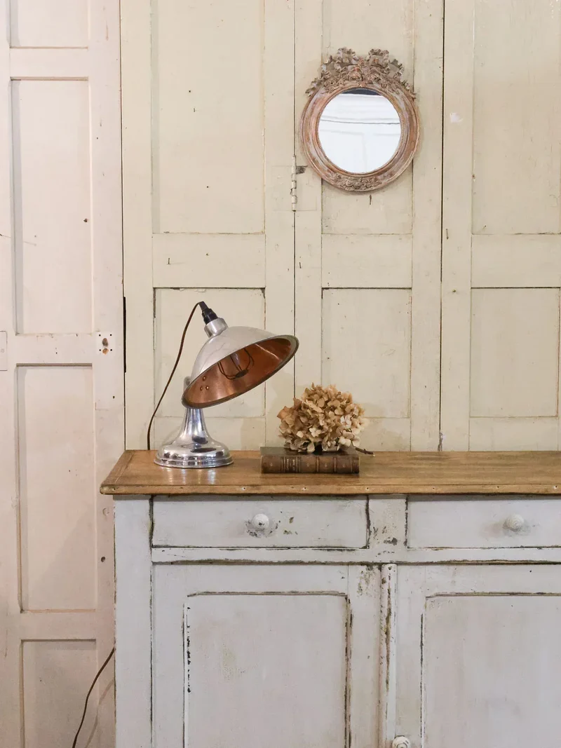 Suzanne, la lampe chromée en cuivre N°492