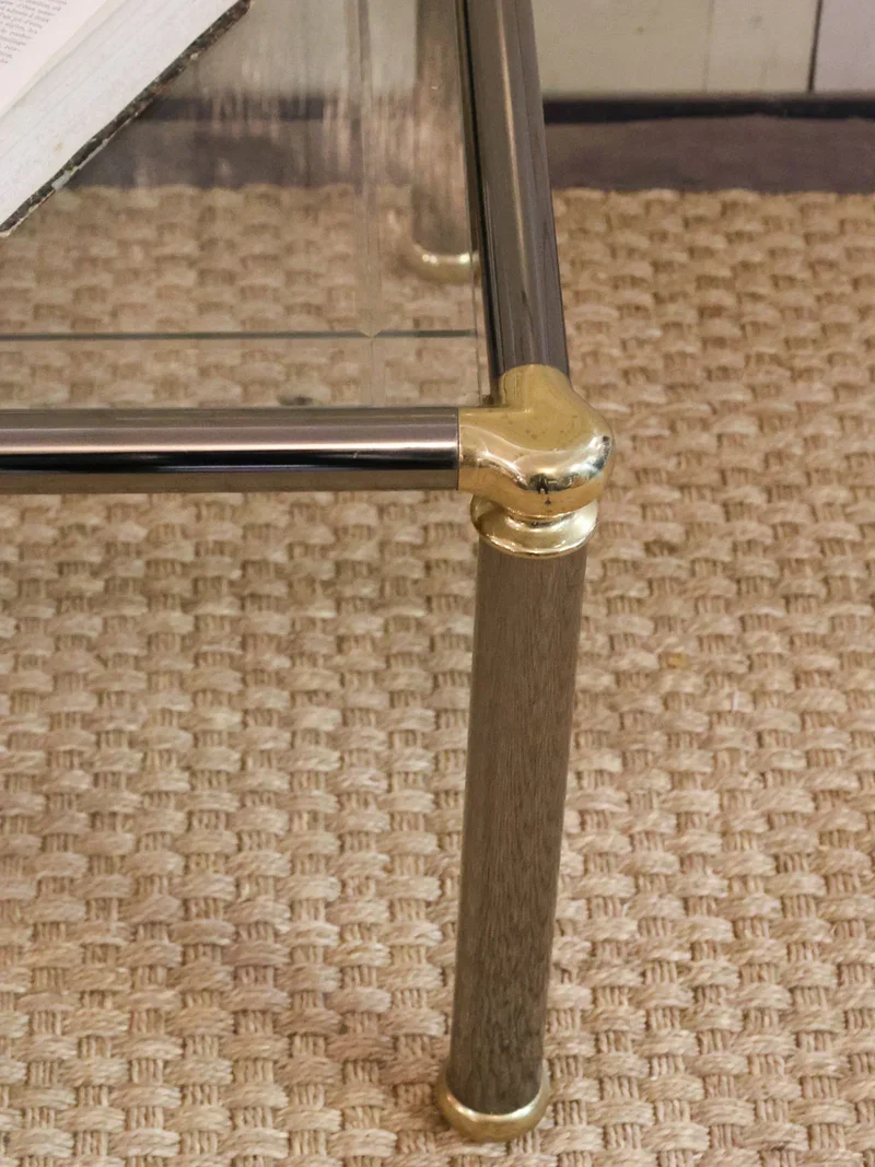 Donna, la table basse en verre et chrome N°826