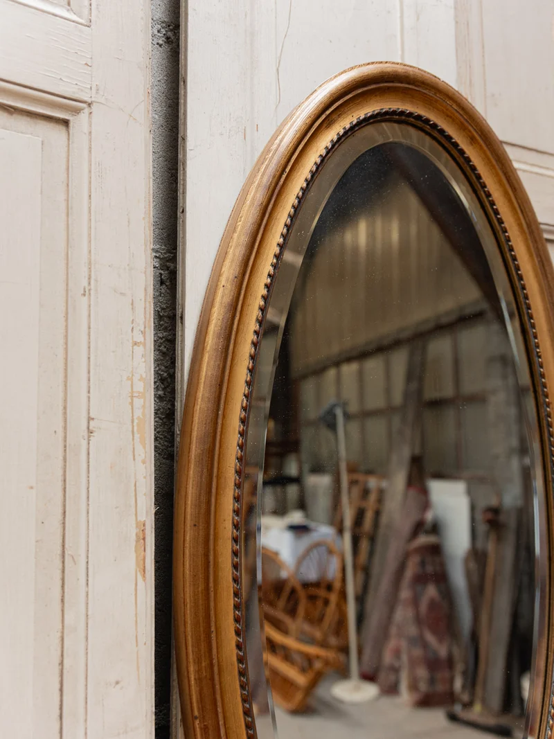 Georges, le miroir ovale doré N°1007