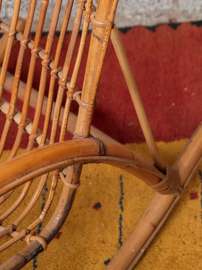 Alibert, le rocking-chair en rotin clair N°68