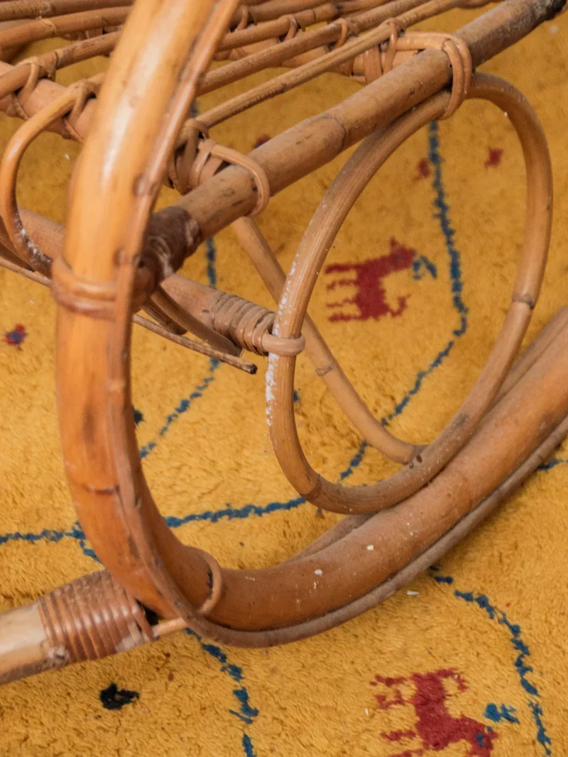 Alibert, le rocking-chair en rotin clair N°68