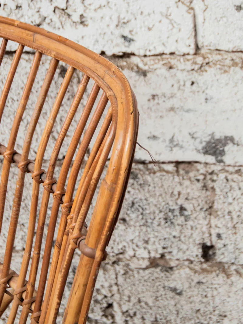 Alibert, le rocking-chair en rotin clair N°68