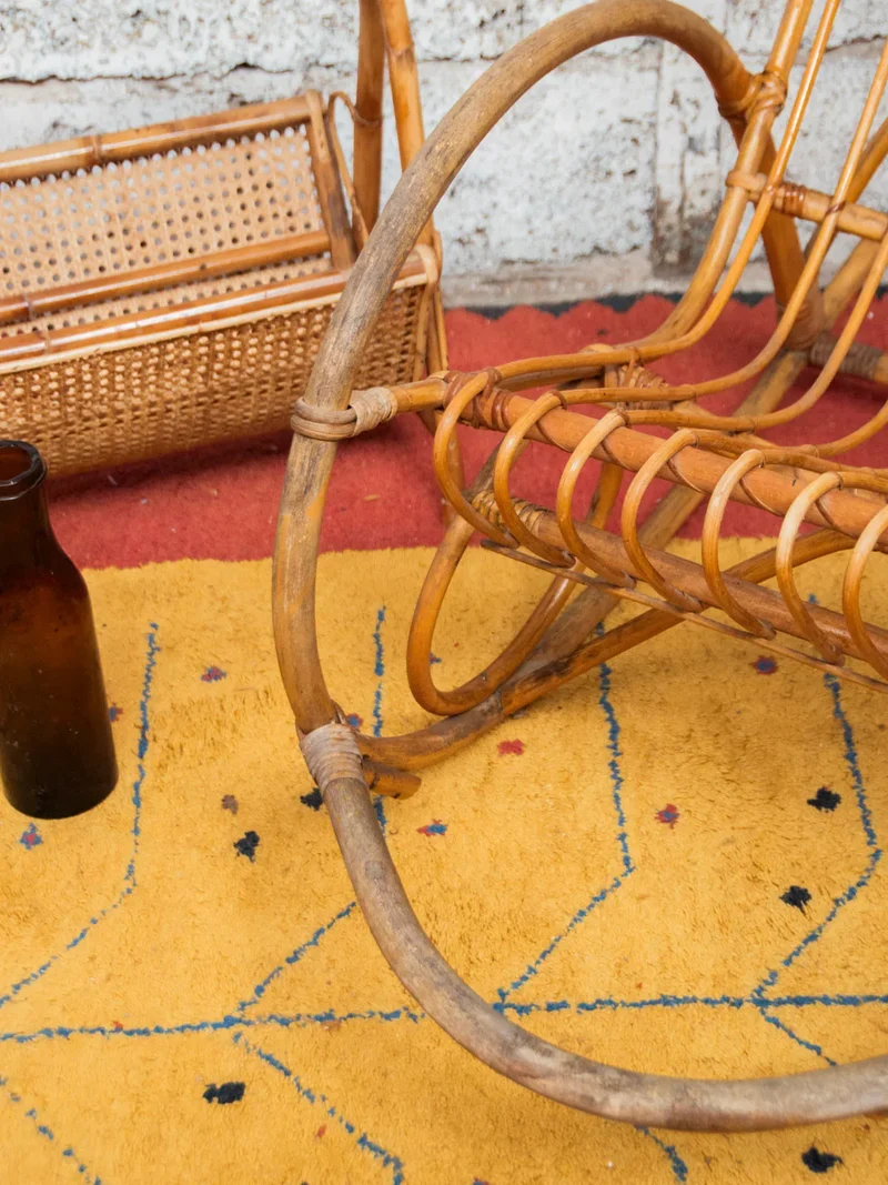 Alibert, le rocking-chair en rotin clair N°66