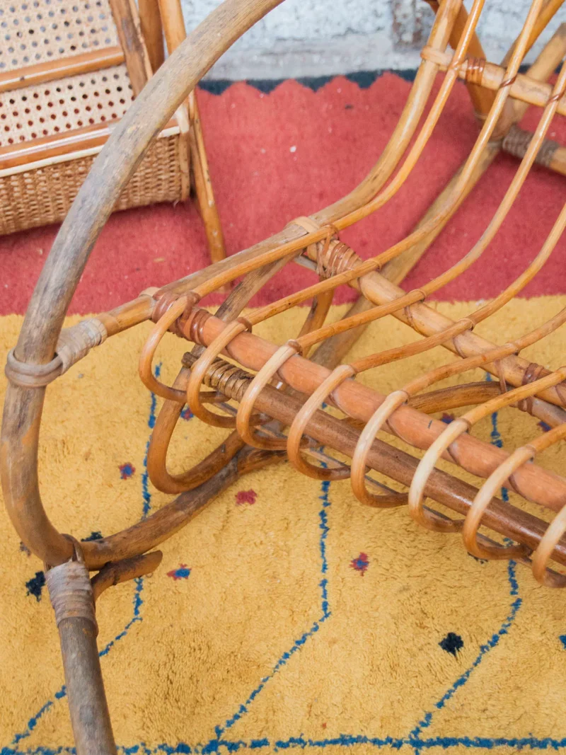 Alibert, le rocking-chair en rotin clair N°66