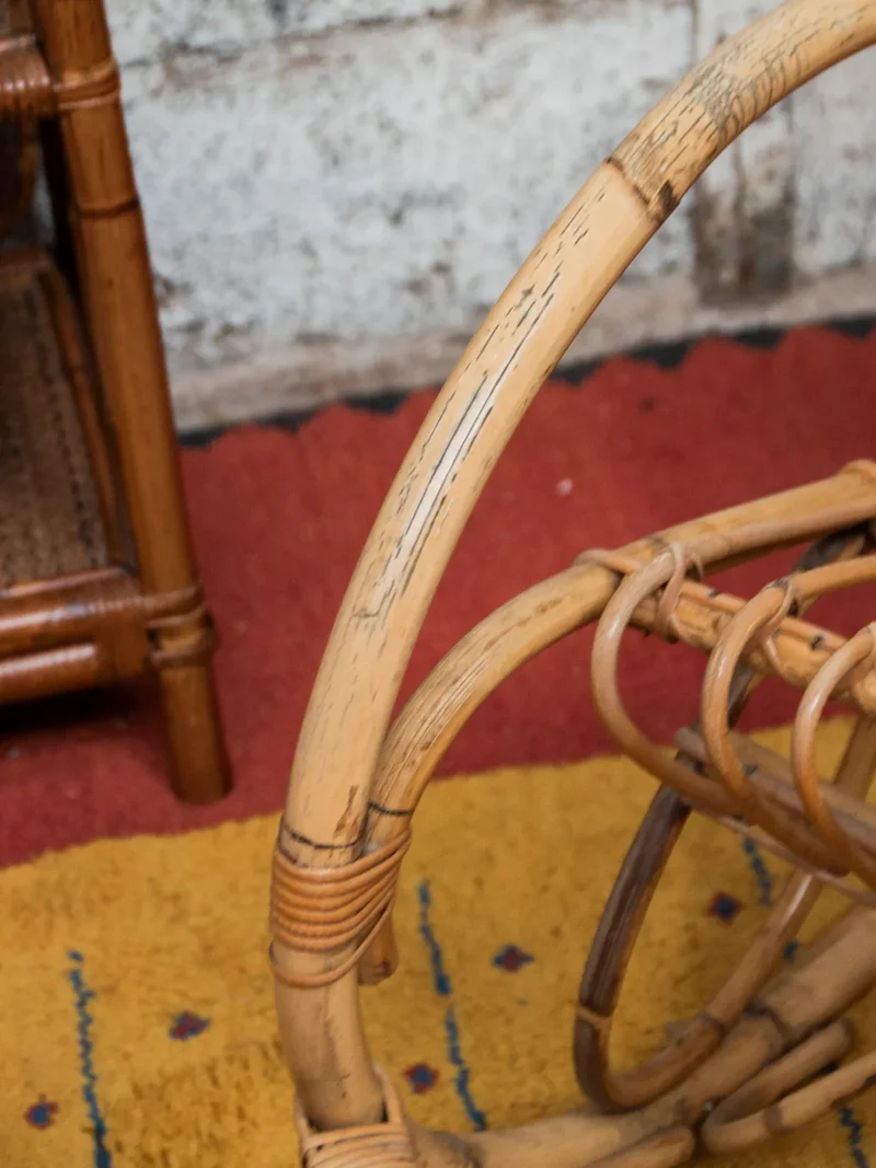 Alibert, le grand rocking-chair en rotin clair N°67