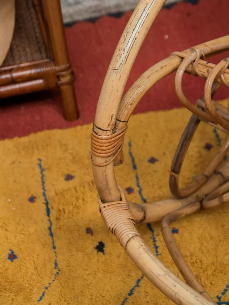 Alibert, le grand rocking-chair en rotin clair N°67