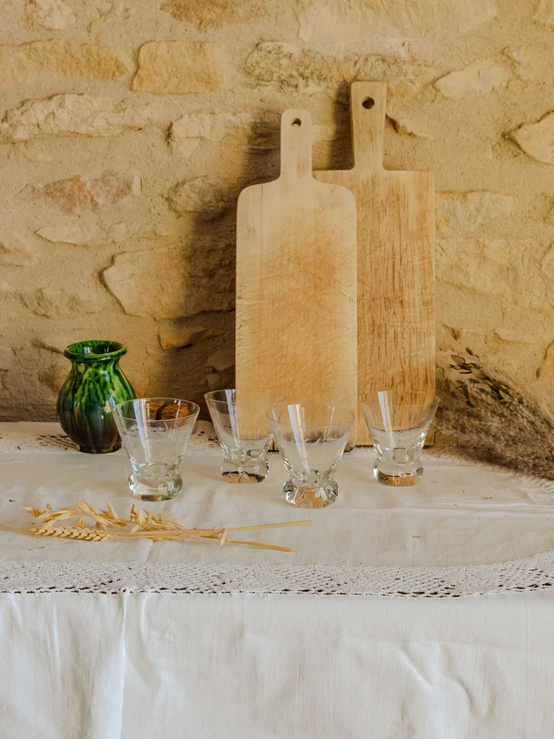 Nestor, le lot de 4 verres en verre N°607