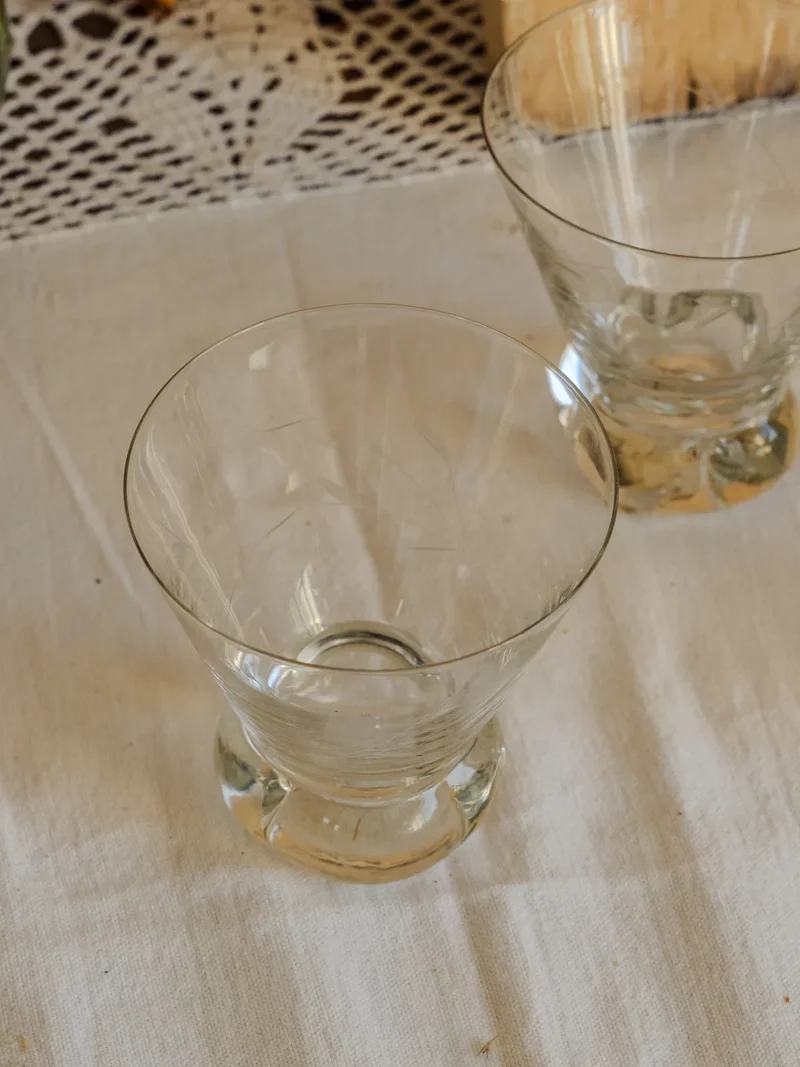 Nestor, le lot de 4 verres en verre N°607