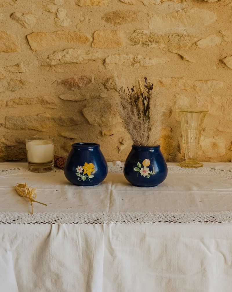 Edmond, la paire de petits vases en céramique N°146