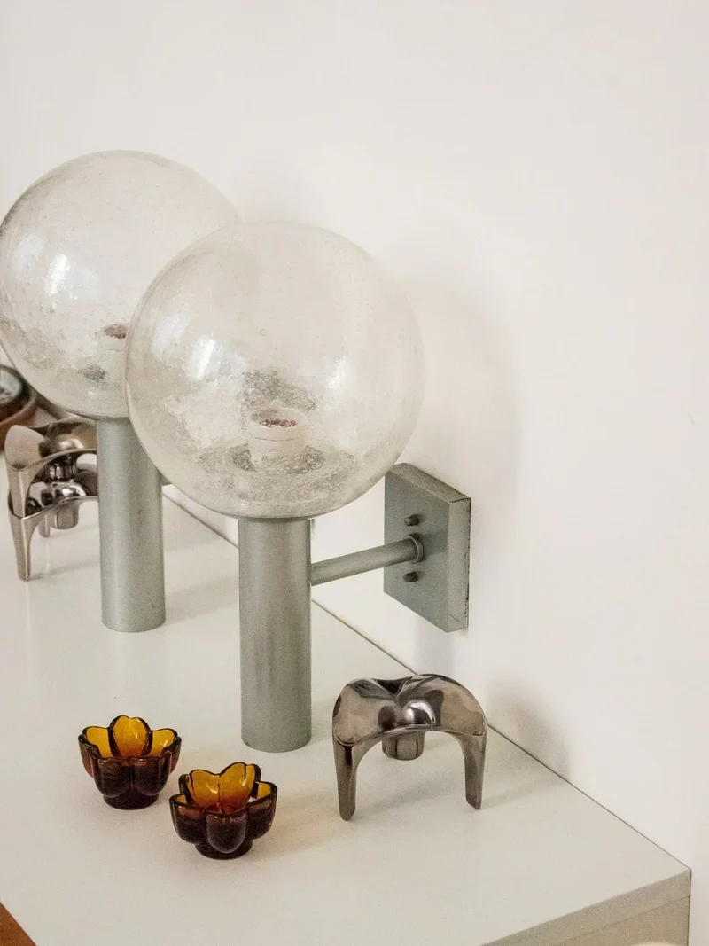 Suzette, la paire d'appliques en verre soufflé N°192