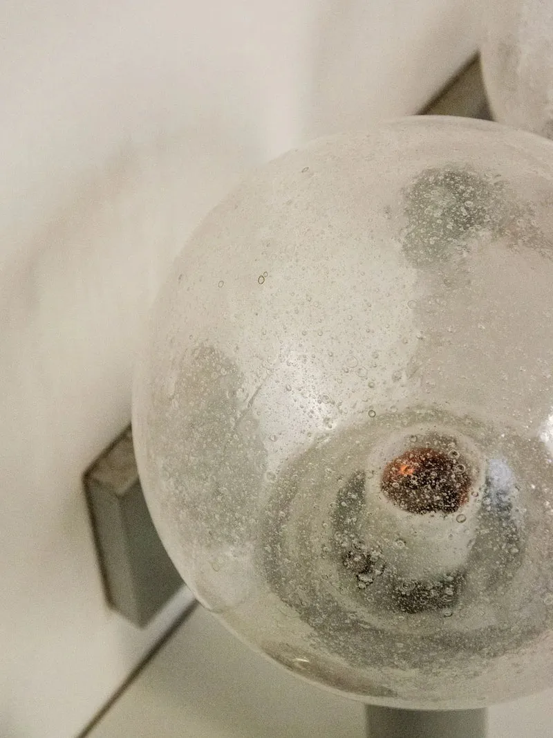 Suzette, la paire d'appliques en verre soufflé N°192