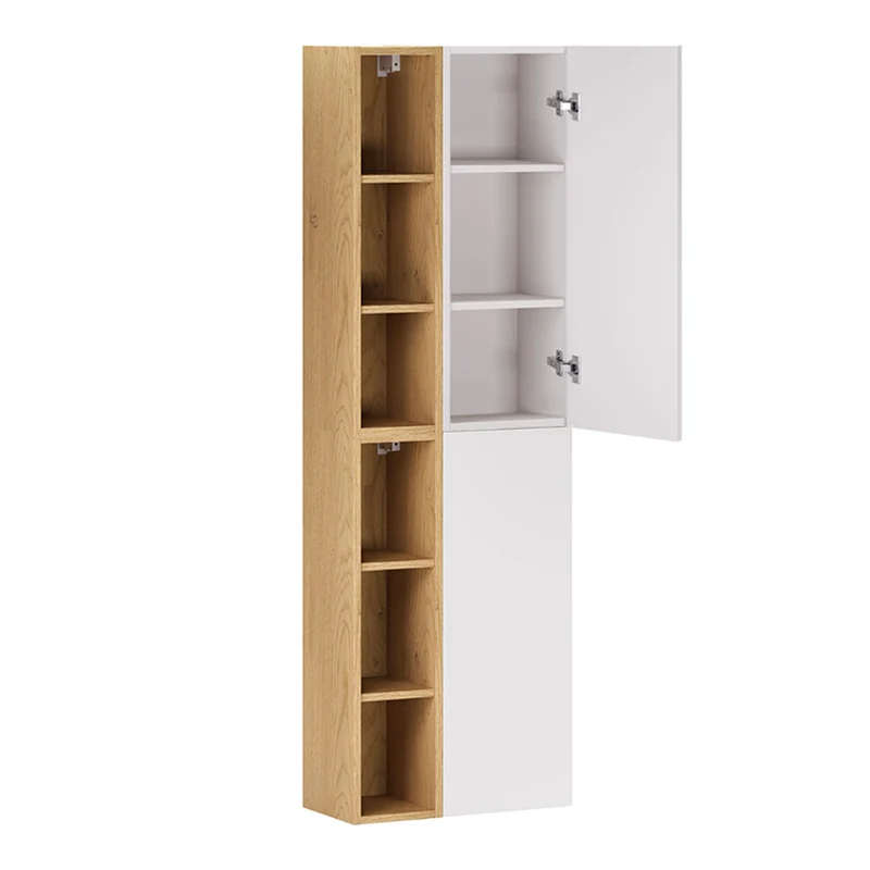 Ensemble meuble sous-vasque 120cm et colonne Oria Blanc mat