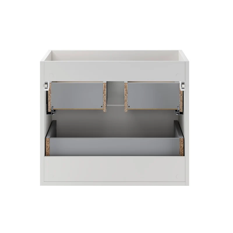Ensemble meuble sous-vasque 120cm et colonne Oria Blanc mat