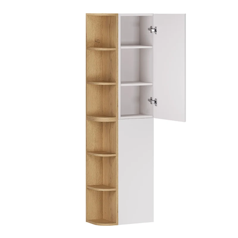 Colonne murale niches arrondies Oria Blanc mat