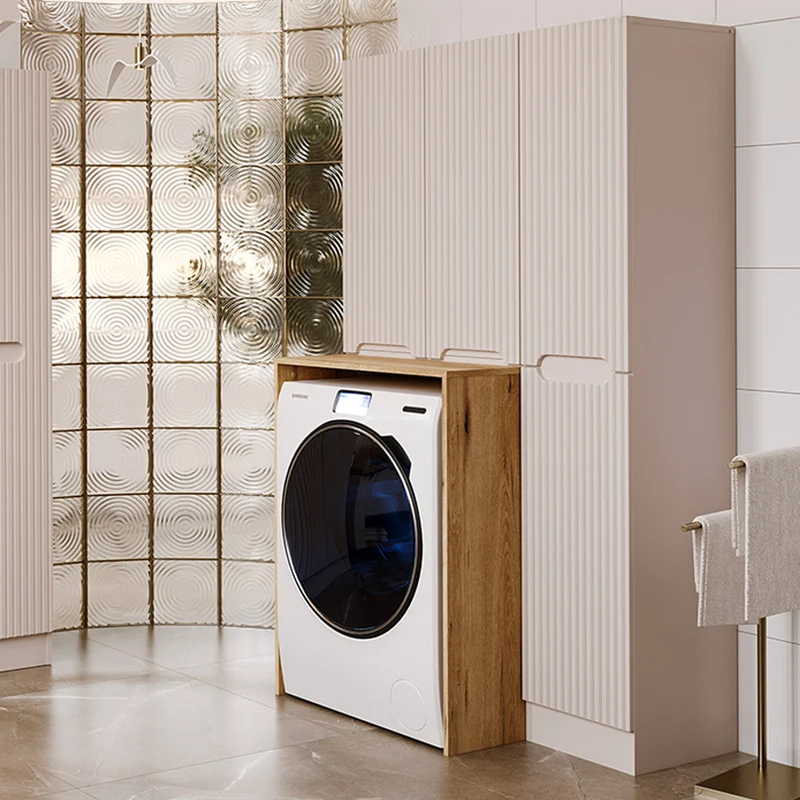 Ensemble buanderie panier à linge et machine à laver Riva Cachemire
