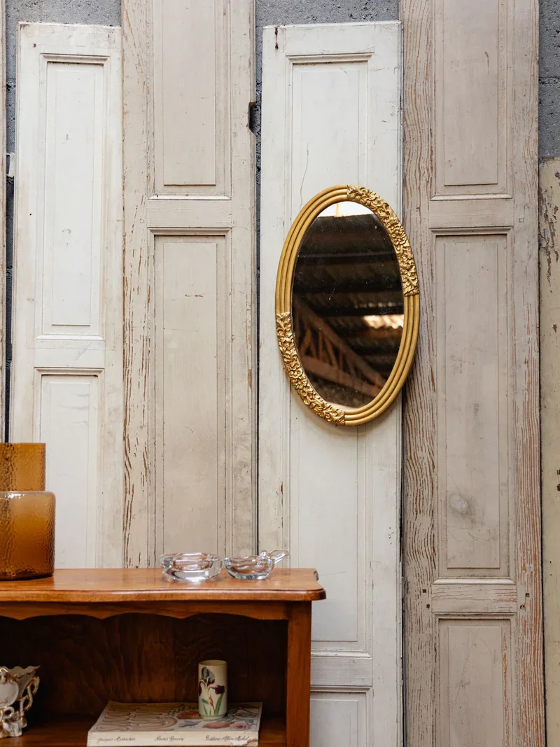 Georges, le miroir ovale doré N°1006