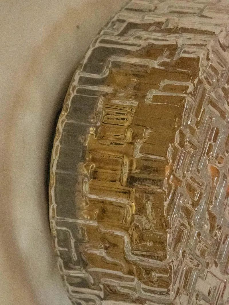 Suzette, l'applique texturée dorée en verre N°163