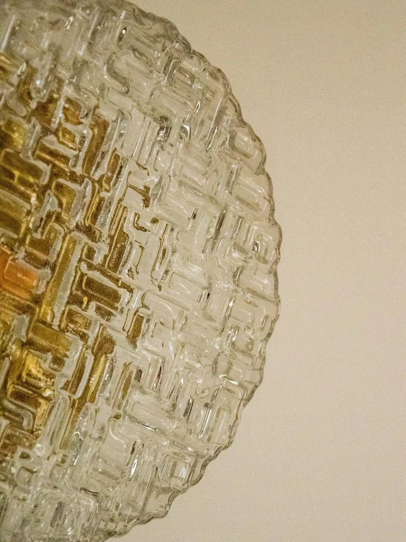 Suzette, l'applique texturée dorée en verre N°163