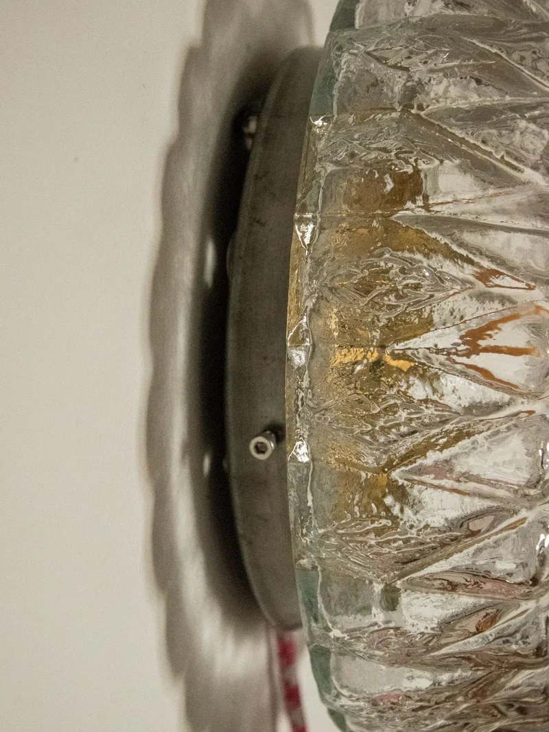 Suzette, l'applique florale dorée en verre N°162