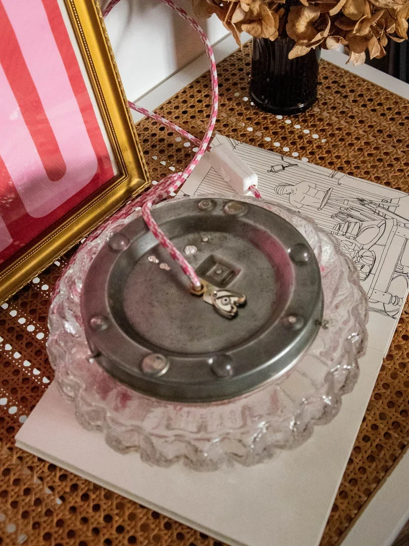 Suzette, l'applique florale dorée en verre N°162