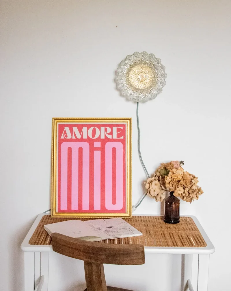 Suzette, l'applique dorée en verre N°156
