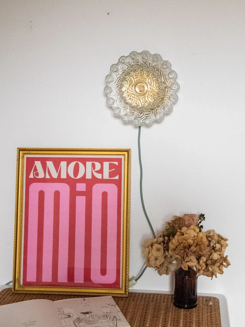 Suzette, l'applique dorée en verre N°156