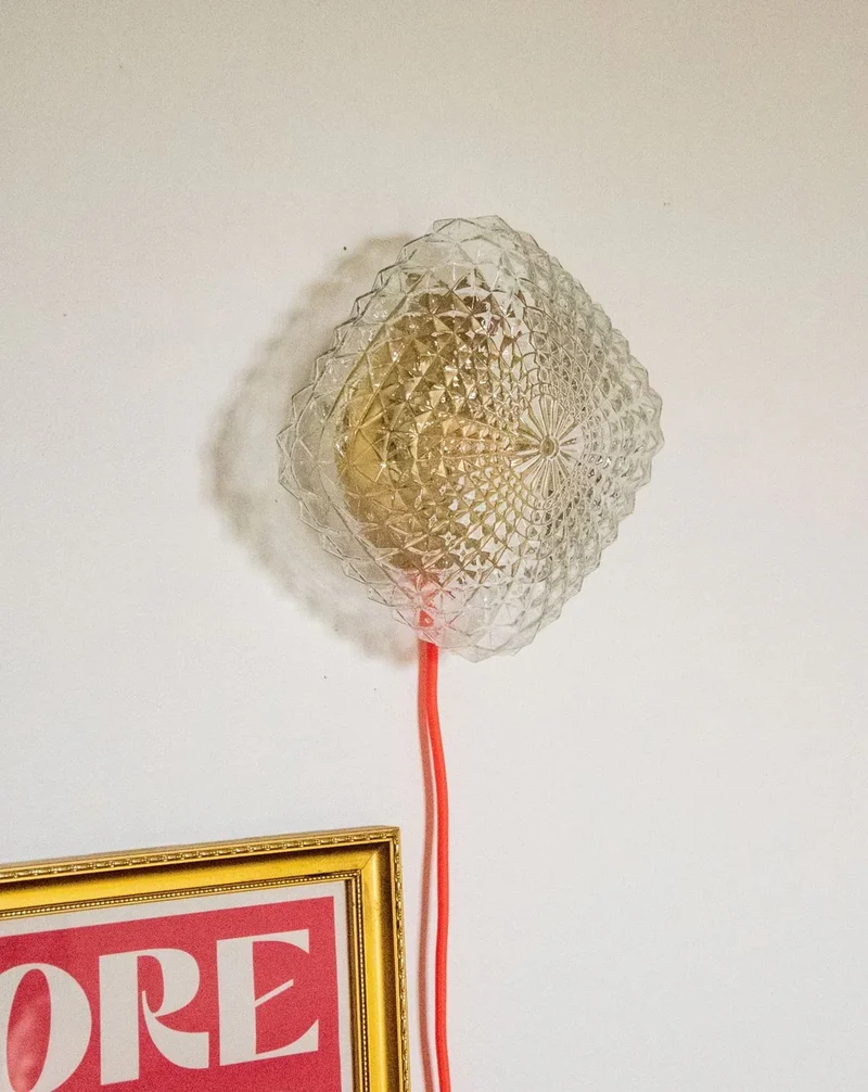 Suzette, l'applique losange en verre et métal N°154
