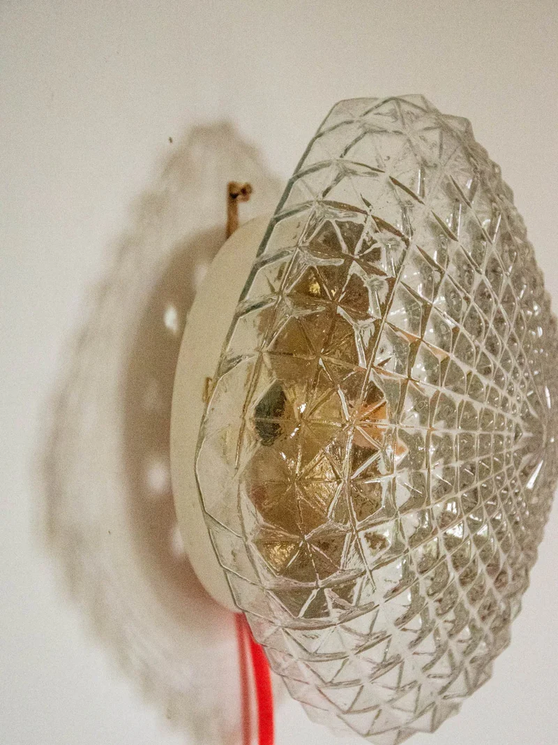 Suzette, l'applique losange en verre et métal N°154