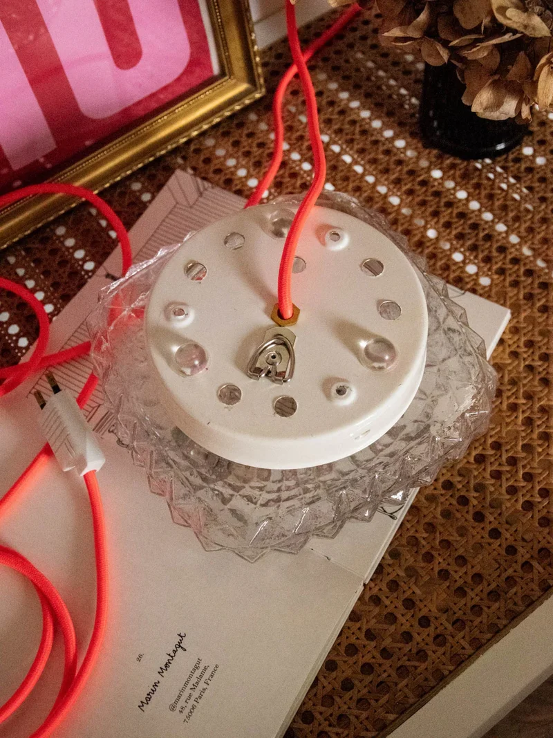 Suzette, l'applique losange en verre et métal N°154