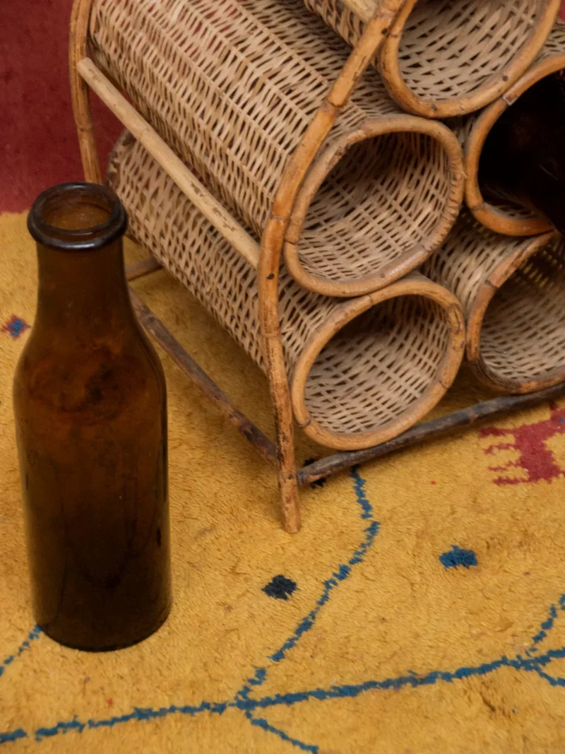Ambroise, le porte-bouteilles en rotin et osier N°851