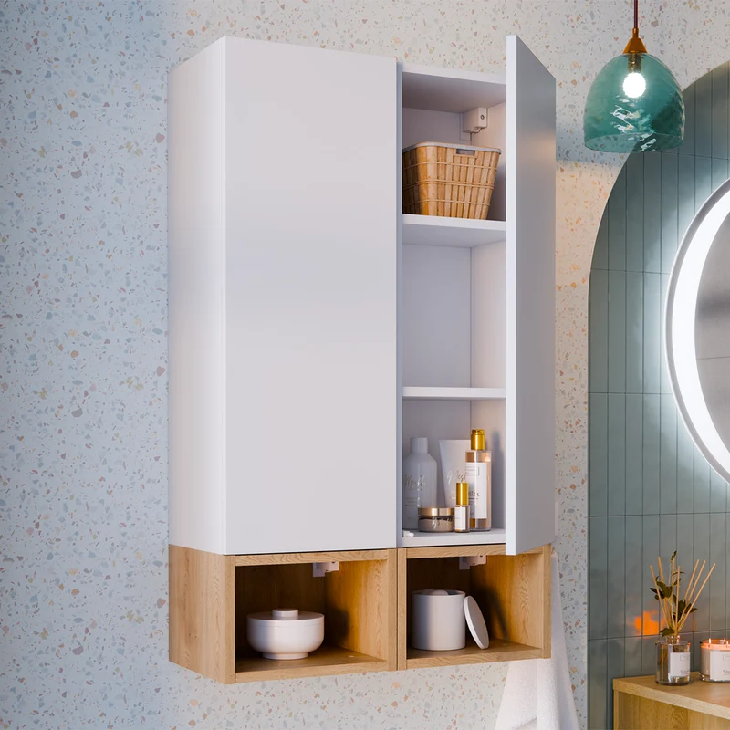 Armoire murale 1 niche Oria Blanc mat