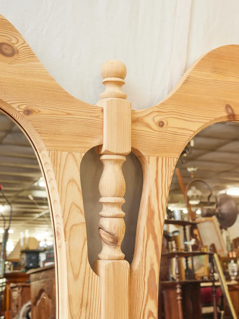 Georges, le grand miroir sablé en bois massif N°1036