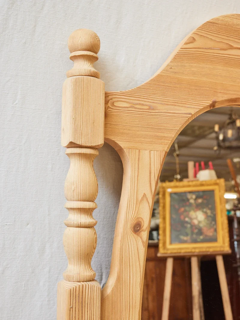Georges, le grand miroir sablé en bois massif N°1036