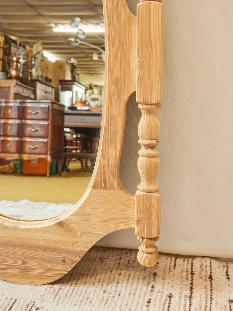 Georges, le grand miroir sablé en bois massif N°1036
