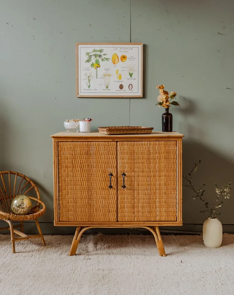 Gustave, le buffet en osier N°539