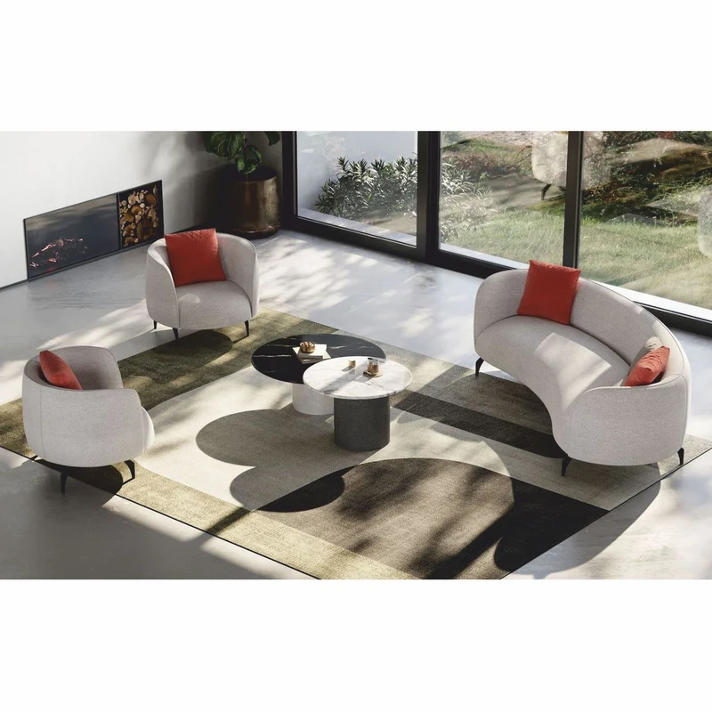 Casa Padrino Luxus Sofa Hellgrau / Schwarz 240 cm - Luxus Wohnzimmer & Hotel Möbel