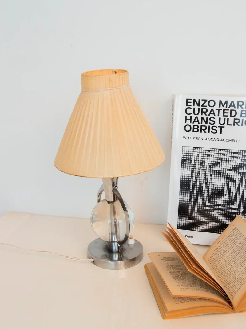 Julia, la lampe en chrome et verre N°826