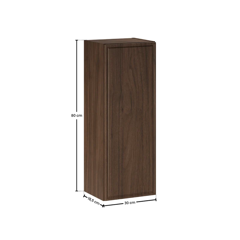 Demi-colonne 1 porte Elias Bois foncé