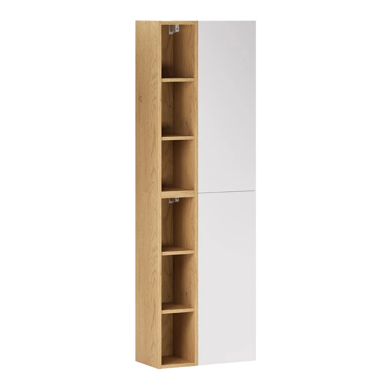 Colonne murale niches Oria Blanc mat