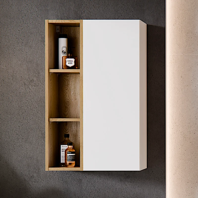 Colonne murale niches Oria Blanc mat