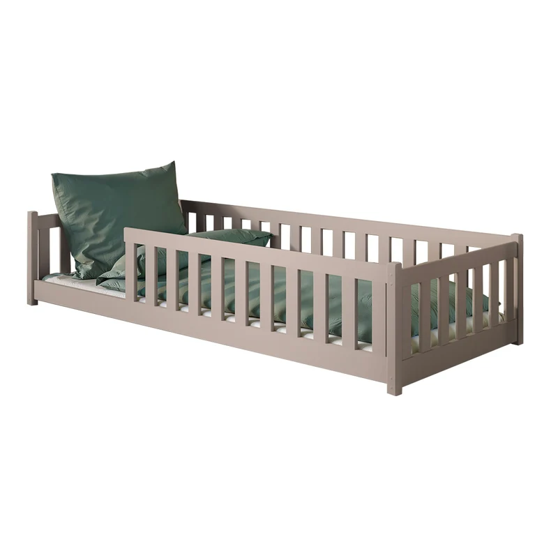 Lit au sol 90x190 sommier inclus Maya Cachemire