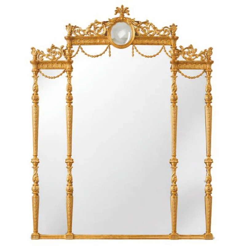 Casa Padrino Luxus Barock Spiegel Gold H. 185 cm - Barock Möbel - Made in Italy