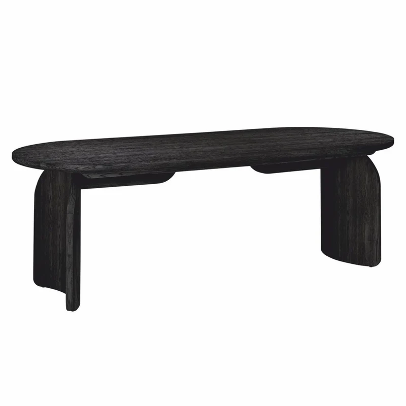 Casa Padrino Luxus Eichenholz Esstisch Schwarz 235 cm - Esszimmer Möbel