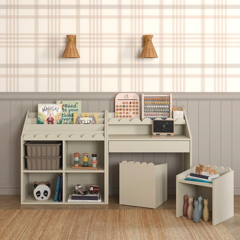 Bibliothèque Bellamy Book Nook Beige