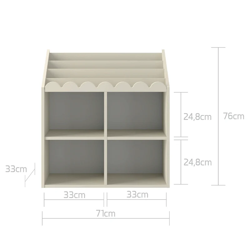 Bibliothèque Bellamy Book Nook Beige