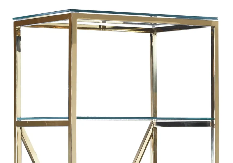 Étagère design doré verre - Lexa